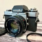 Minolta Xeb Slr 35mm Film Camera W   Mc Rokkor-pf 50mm F1 7 Lens Vintage Rare 