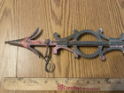 Old Weather Vane Lightning Rod Arrow Half Cast Iron Folk Art Needs Tail Repaired