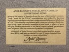 Handlers Ice Cream Picaninny Freeze 1987 Andy Rooney Tin Sign