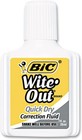 Bic Wofqd324 Wite-out Quick Dry Correction Fluid  20 Ml Bottle  White  3 pack