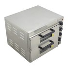 220v Commercial Stainless Steel Double-decker 16  Pizza Electric Oven 3kw