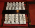 Rare Antique Vintage Kantark 12 Way Ceramic Railway   Fuse Board Box  Steampunk
