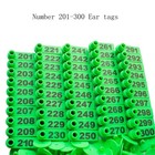 201-300 Number Plastic Tags Livestock Animal Ear Tag For Marking Pigs Cattle    