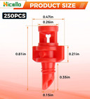 250pcs 360   Misting Nozzles For Garden Irrigation System And Spraying