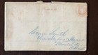 1848 Newark Stampless Folded Letter Cover  white Swelling   dangerous Sickness 