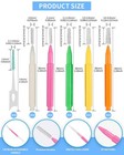 Soft Braces Brush Set  70 Pcs Interdental Brush  50 Pcs Tooth Picks Flossing Hea