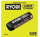 Ryobi Usb Lithium Glue Pen Kit With 2 0 Ah Usb Lithium Battery - Charging Cable