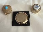 Set 3 Compact   Pill Holder Estee Lauder Lucidity Transparent Golden Perfume