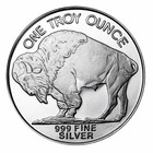 1 Oz Silver Buffalo Round  999 Fine Silver Indian Head Design Bullion Coin