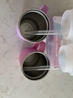 Baby Toddler Sippy Cups - Silicone And Stainless Steel - Durable And Leakproof