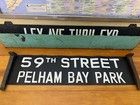 Ny Nyc Subway Roll Sign 59 St Bridge Pelham Bay Park Bronx Time Warner Sutton Pl