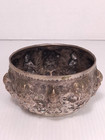 Antique Burmese Thai Repousse Silver Offering Bowl 80 Grams