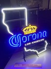      Corona Crown California Los Angeles Led Craft Beer Bar Sign Light