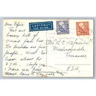 1949 Signed Estes Kefauver Postcard Stockholm Gustav Adolfs Torg Rppc