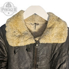 Vintage B3 B-3 Black Shearling Sheepskin Leather Aviator Bomber Flight Jacket