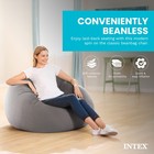 Intex Inflatable Lounge Beanless Lounger Bag Chair - Grey   68579ep  open Box 