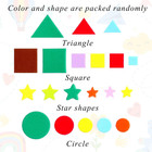 500 Pcs Foam Stickers For Kids Bulk Self-adhesive Stickers Geometric Shapes Craf