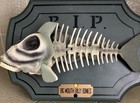 Vtg 1999 Gemmy Big Mouth Billy Bones Singing Fish Skeleton Decor Read