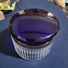 Vintage Vanity Powder Jar With Cobalt Blue Glass Lid  Victoria s Secret