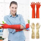 Rubber Waterproof Extra Long Dishwashing Cleaning Household Kitchen Gloves Hb