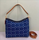 Hot 2025 Coach Laurel Shoulder Bag Signature Denim Denim natural Cy702 Outlet 