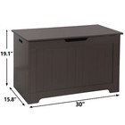 Storage Chest Toy Box Lid Clothes Shoes Toys Country P2 Mdf W  2 Safety Hinges