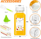 Plastic Juice Bottles With Caps-8oz Recyclable Clear Bottle-empty Bottles With C