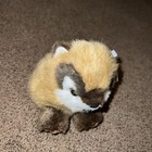 Swibco Vintage Puffkins Scooter Chipmunk Tag 6688 Brown Round Beanie Plush Toy