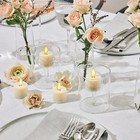 Pearl Ivory Flicker Led Tealights Set Of 4 Warm Light Matte Finish Battery