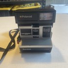 Untested Vintage Polaroid Land Instant Camera Sun 600 Lms W  Strap