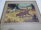 Original 1944 Vintage Salesman Sample Calendar Pointer Dogs Hunting A Good Point