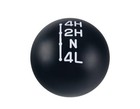 Black aluminum Weighted Transfer Case Shift Knob 3 8x24 Compatible With White