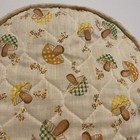 Mushroom Kitchen Decor Retro Quilted Kettle Tea Pot Cozy Handmade 1970s-1980