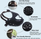 Barkless Dog Muzzle For Short Snout Dogs  Soft Silicone Muzzle For Biting  For