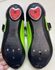 Sidi Carbon Road Cycling Shoes Size 39 Euro Green