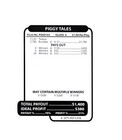 Pull Tab - Jar - Tickets Game - Piggy Tales