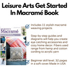 Leisure Arts Macrame  Wall Hangings Book - Macram    Books For Adults And