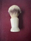 Vintage Century Usa Shaving Brush - Set In Rubber  Pure Badger 24mm Knot Beige