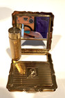 Stratton England Compact   Matching Lipstick Holder mirror