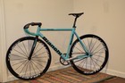 Bianchi Super Pista Track Celeste Dura Ace Njs 7710 Mavic Ellipse Fixed Gear 55