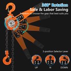 Lever Chain Hoist 3 Ton 20 Ft Manual Lift Lever Chain Puller W 2 Portable Hooks