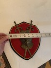 Vtg Coat Of Arms Shield Metal Wall Plaque