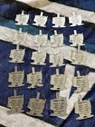 1959 Lot Of 36 Different Nabisco Us State Flags Tin Fold Over Tabs