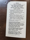 Vintage 1987 Walt Disney World 3 Day World Passport New Years Eve  Rare