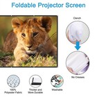 120 Inch Portable Foldable Projector Screen 16 9 Hd Outdoor Home Cinema Theater
