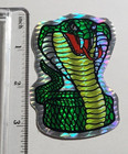 Vintage Cobra Prism Vending Machine Sticker 1980s 1990s Snake