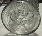 Vtg Clear Glass Grapes Cluster Shaped Standing Wine Bottle Decanter  10    X 4   