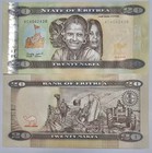 2015 Eritrea 20 Nakfa P 15 New Unc Banknote