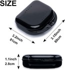 Retainer Case With Vent Holes  6 Pcs Denture Case  Tight Snap Lock Orthodontic M