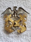     Ww2 Usn Us Navy Officer Hat Cap Badge Panacraft Sterling 